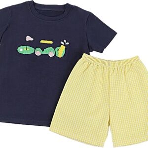 New boutique “golf” Shorts Set 4T